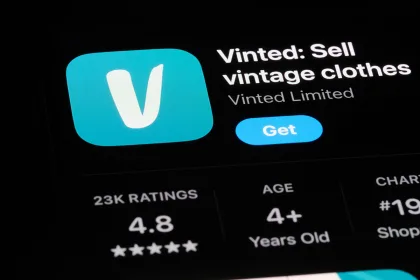 Vinted company app icon and logo