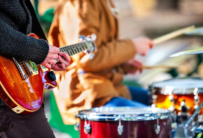 Festival music band.